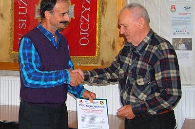 Podziękowanie dla Pana Mirosława Pawłowskiego  